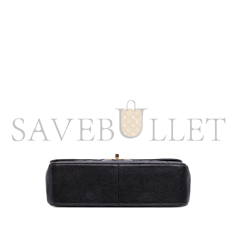 Ch*el jumbo classic caviar extra large double flap shoulder bag 330497 (33*23*10cm)